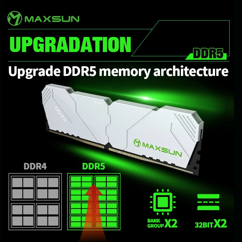 Ddr5 6000Mhz - MAXSUN Heatsink Memoria RAM DDR5 6000mhz