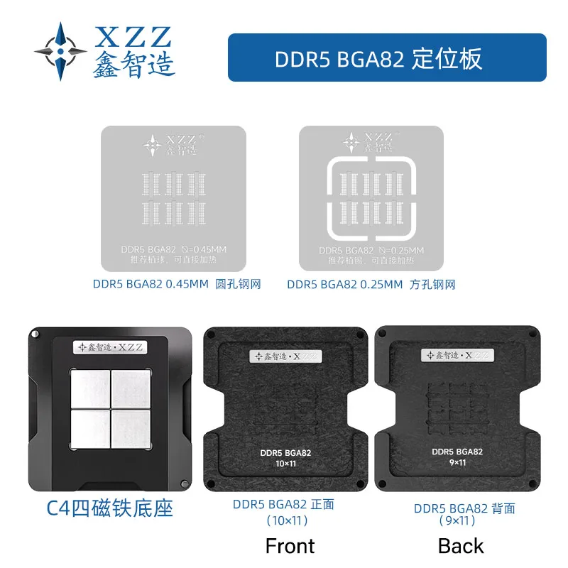 Ddr5 Kit - XZZ solder paste/ball stencil for DDR5