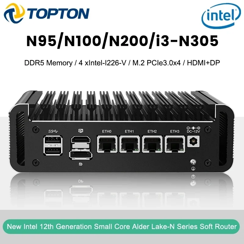12th Gen Firewall Mini PC Alde - огляд і ціна Ddr5 4800Mhz
