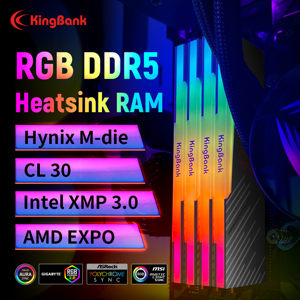 KingBank KRRB DDR5 RGB SoarBla - огляд і ціна Ddr5 4800Mhz