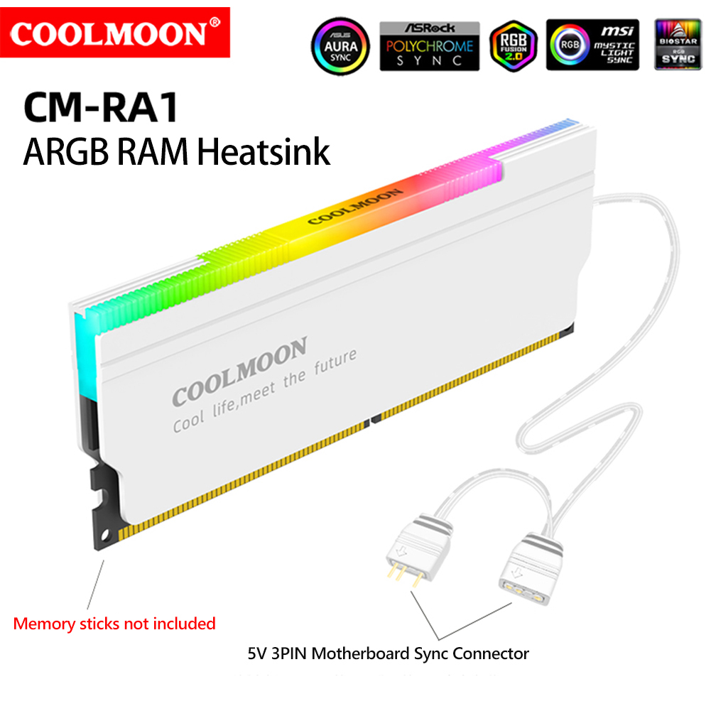 COOLMOON 5V-3PIN ARGB RAM Heat - огляд і ціна Ddr5 Rgb Ram