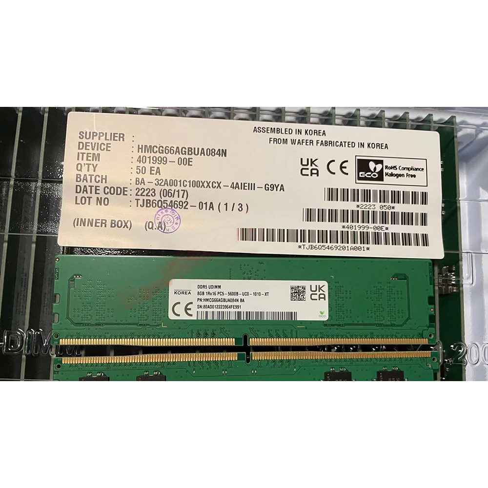 1 pcs HMCG66AGBUA084N  RAM 8GB - огляд і ціна Ddr5 8Gb