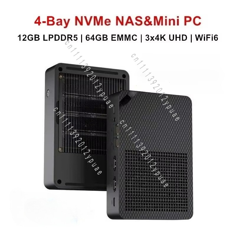 4-Bay NAS Mini PC WiFi6, 12GB  - огляд і ціна Ddr5 64Gb