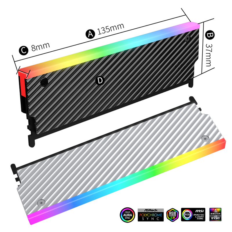 ARGB DDR Memory RAM Cooler wit - огляд і ціна Ddr5 Rgb Ram