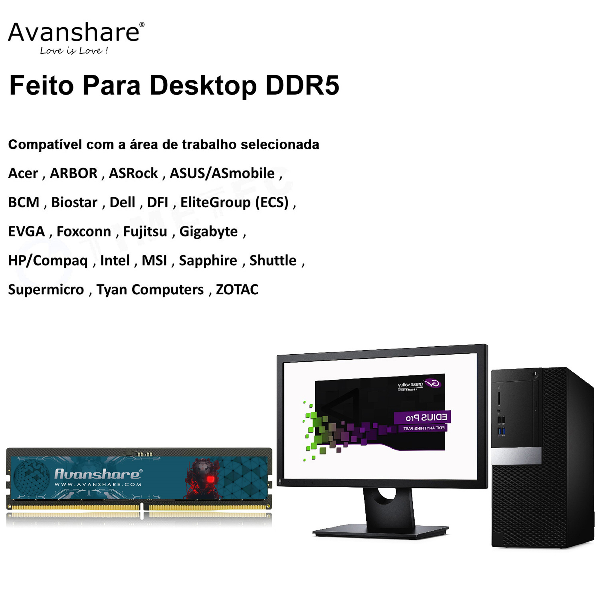 Avanshare Ram Memoria DDR5 DDR - огляд і ціна Ddr5 4800Mhz