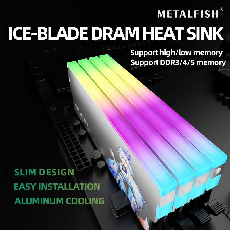 METALFISH DRAM Heatsink 5V-3PI - огляд і ціна Ddr5 Memory
