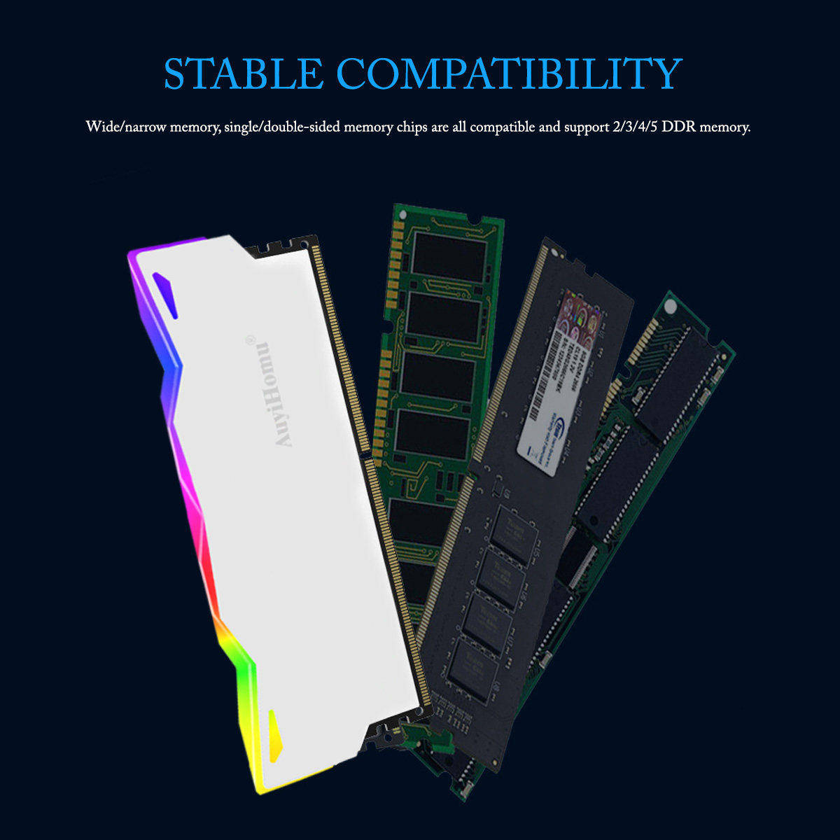 AuyiHomu RGB Heatsink, 5V 3Pin - огляд і ціна Ddr5 Rgb Ram